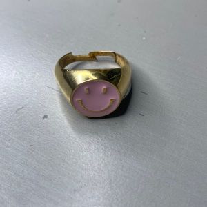 Smile Face Golden Ring